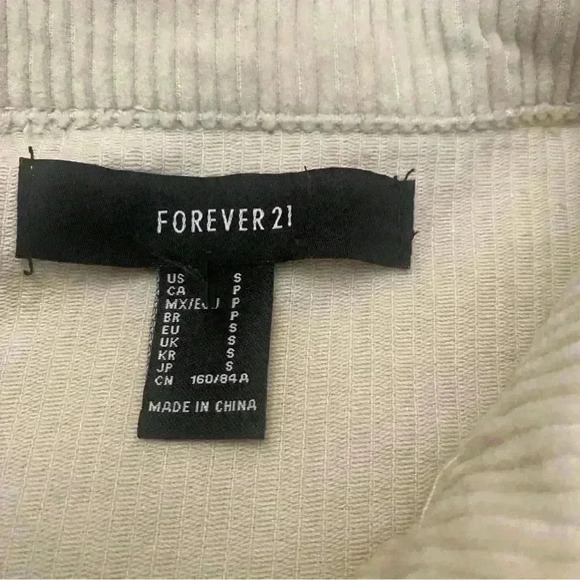 Forever 21 corduroy cropped shacket size s. NWO T - Picture 6 of 7